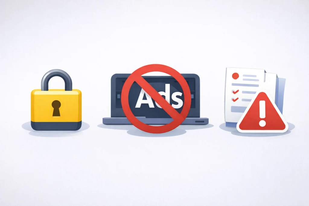 Các trạng thái hạn chế khác nhau của tài khoản quảng cáo Facebook