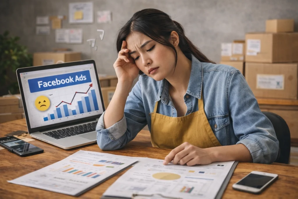 Doanh nghiệp nhỏ gặp khó khăn khi chạy Facebook Ads nhưng không ra kết quả