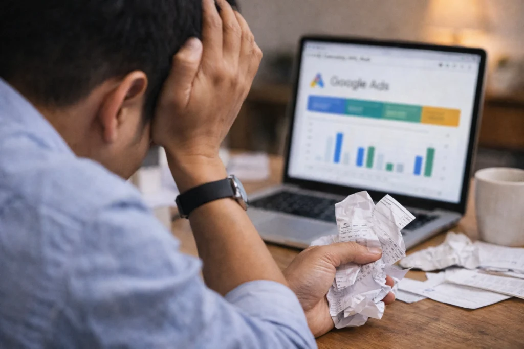 áp lực khi chạy quảng cáo google nhưng chưa thấy khách hàng