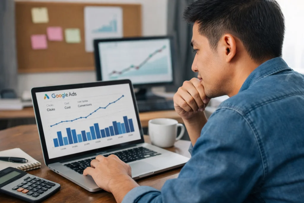 chi phí google ads phụ thuộc vào nhiều yếu tố khác nhau